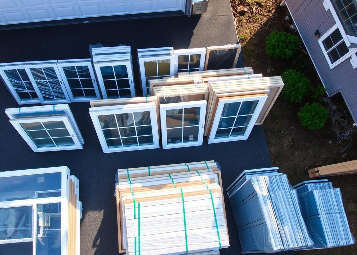 Organized material staging on-site
