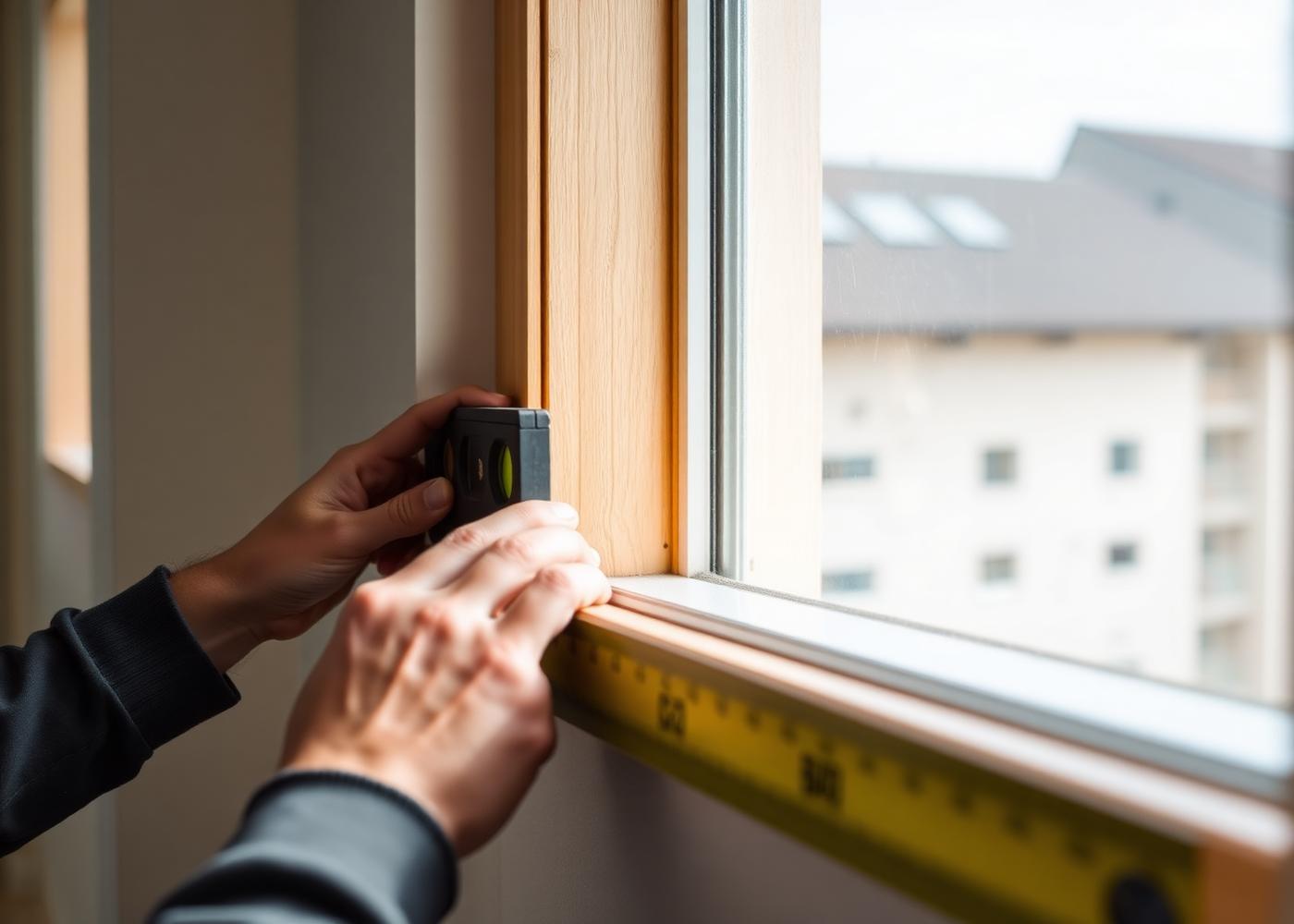 Precise measurement of a window opening